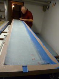 positive Abformung des Flügelmittelteils der gefräßten Urforrm