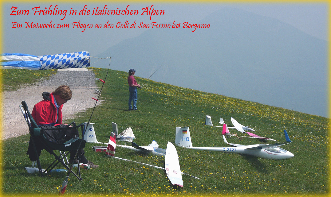 Sonne, Wind, Thermik auf den Colli di San Fermo, da kommen Diamanten und andere Edelflieger so recht zum Brillieren; Foto HQ